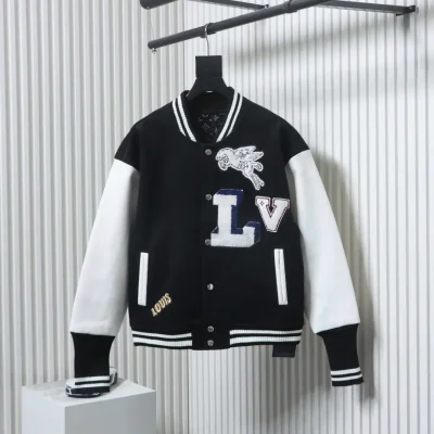 Baseballjacke aus Frottee mit Pegasus-Stickerei