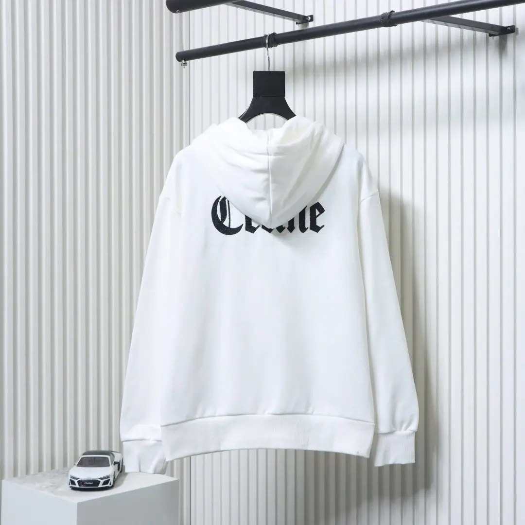 Celine Gothic-Kapuzenjacke mit aufgesticktem Reißverschluss – Bild 2