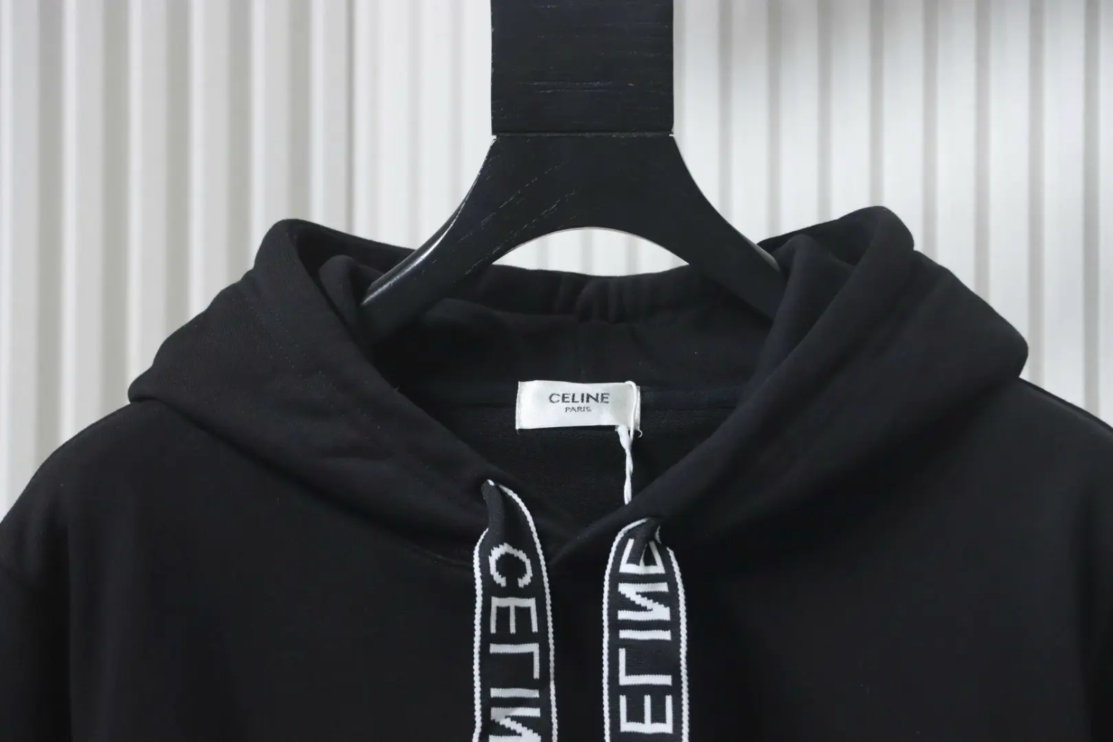 Celine-Logo-Sweatshirt mit Webband und Kapuze – Bild 3