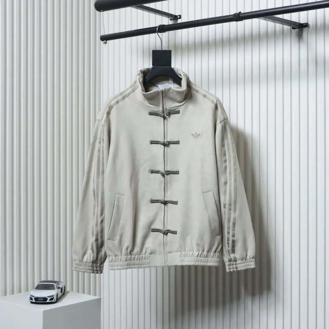 Clover Neue chinesische Wildleder-Tang-Anzugjacke – Bild 12