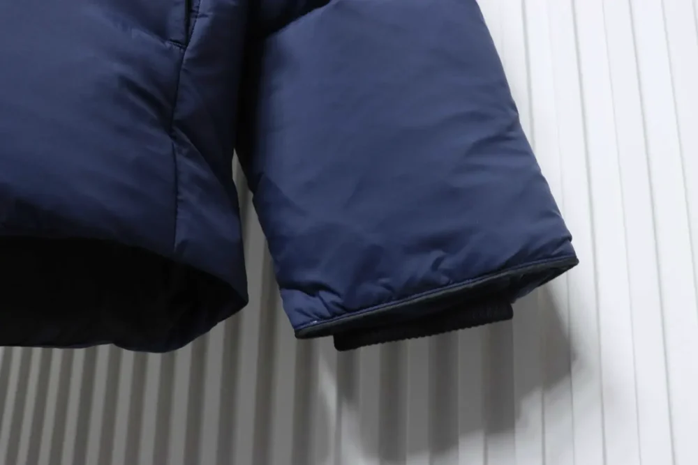 Daunenjacke mit großem Karomuster und Stehkragen XXL – Bild 11