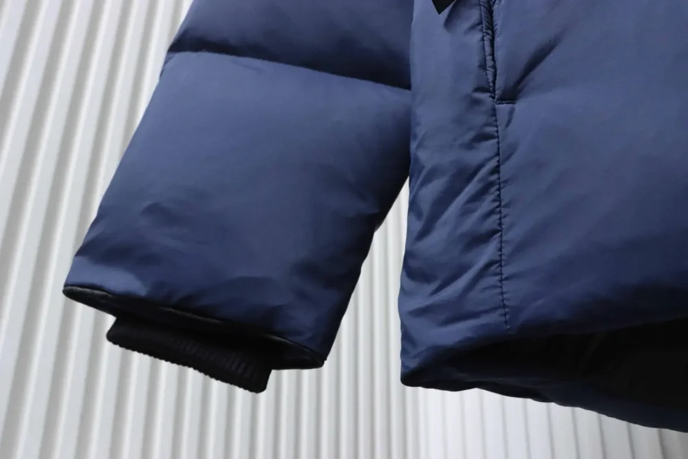 Daunenjacke mit großem Karomuster und Stehkragen XXL – Bild 6