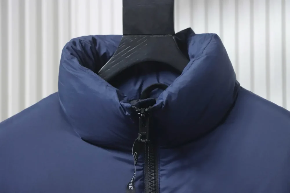 Daunenjacke mit großem Karomuster und Stehkragen XXL – Bild 3