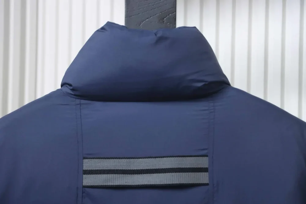 Daunenjacke mit großem Karomuster und Stehkragen XXL – Bild 4