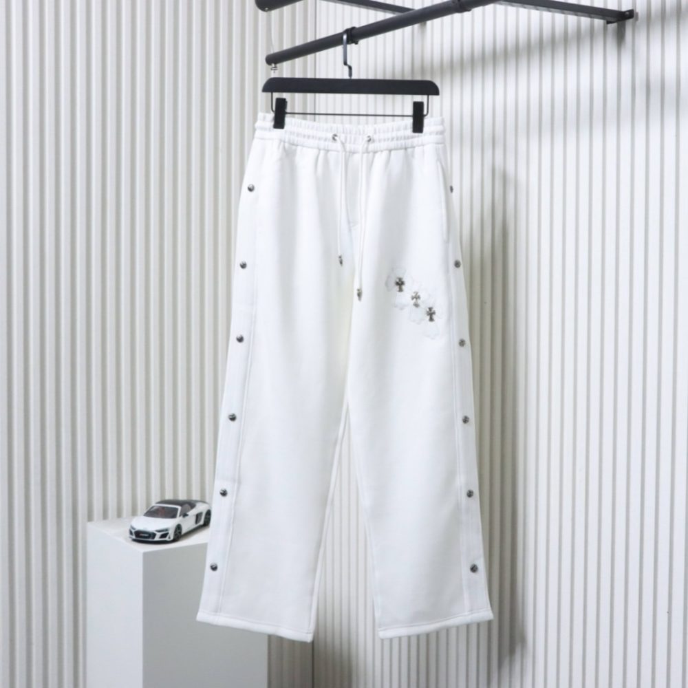 Gewebte Hose mit Allover-Jacquard-Print und seitlichem Webband TOP