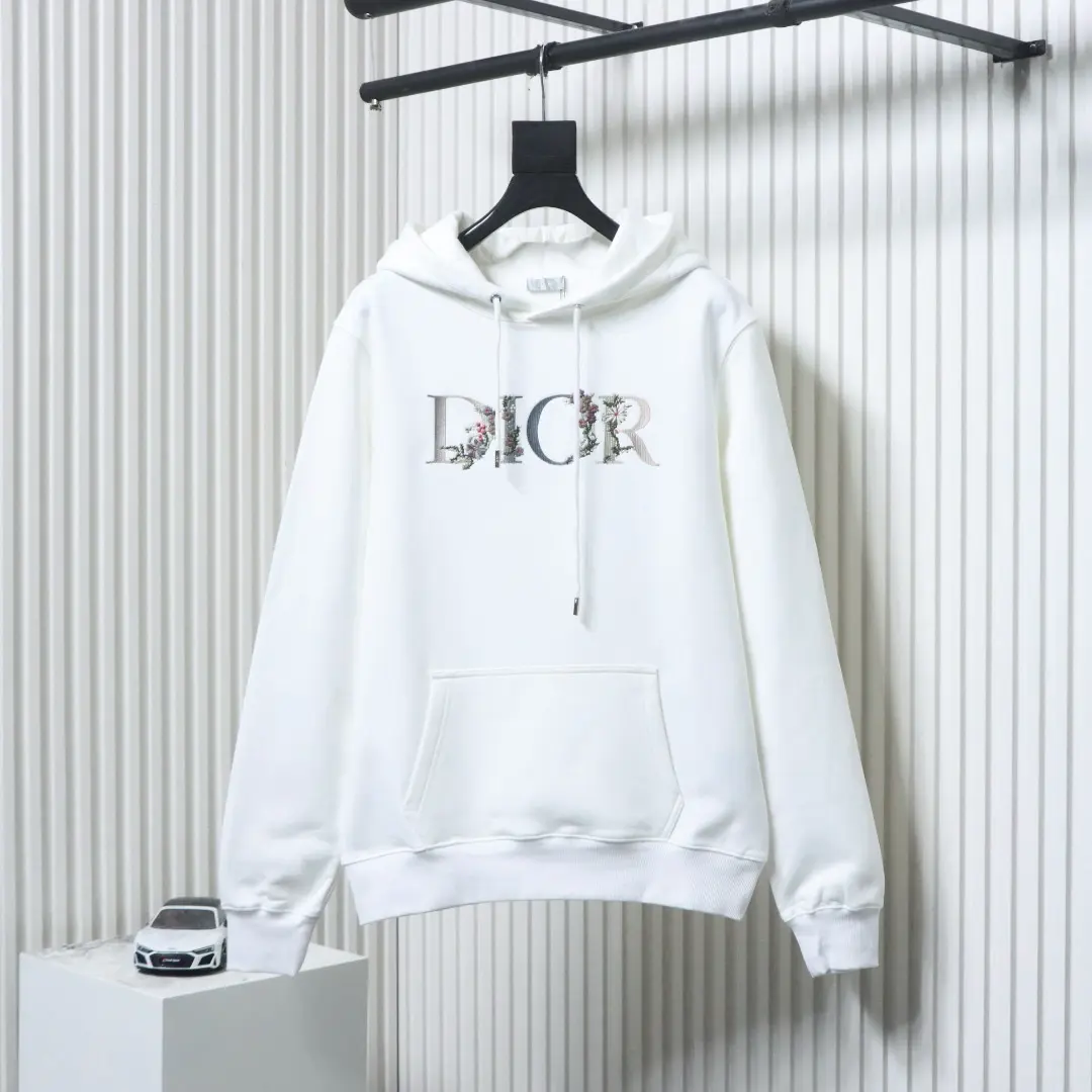 Hoodie mit Farbverlauf und Blumenmuster – Bild 11