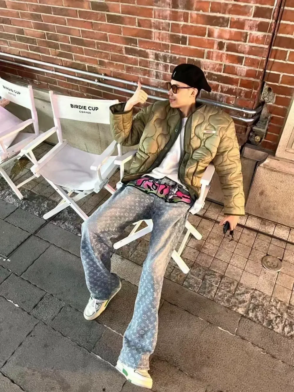Jeans mit Graffiti-Farbverlaufsstickerei XXL – Bild 11