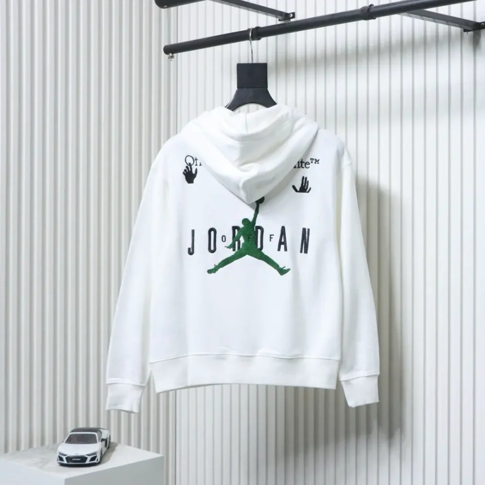Jordan OW Co-Branding-Kapuzenpullover mit großem LOGO-Stickerei XXXL – Bild 12