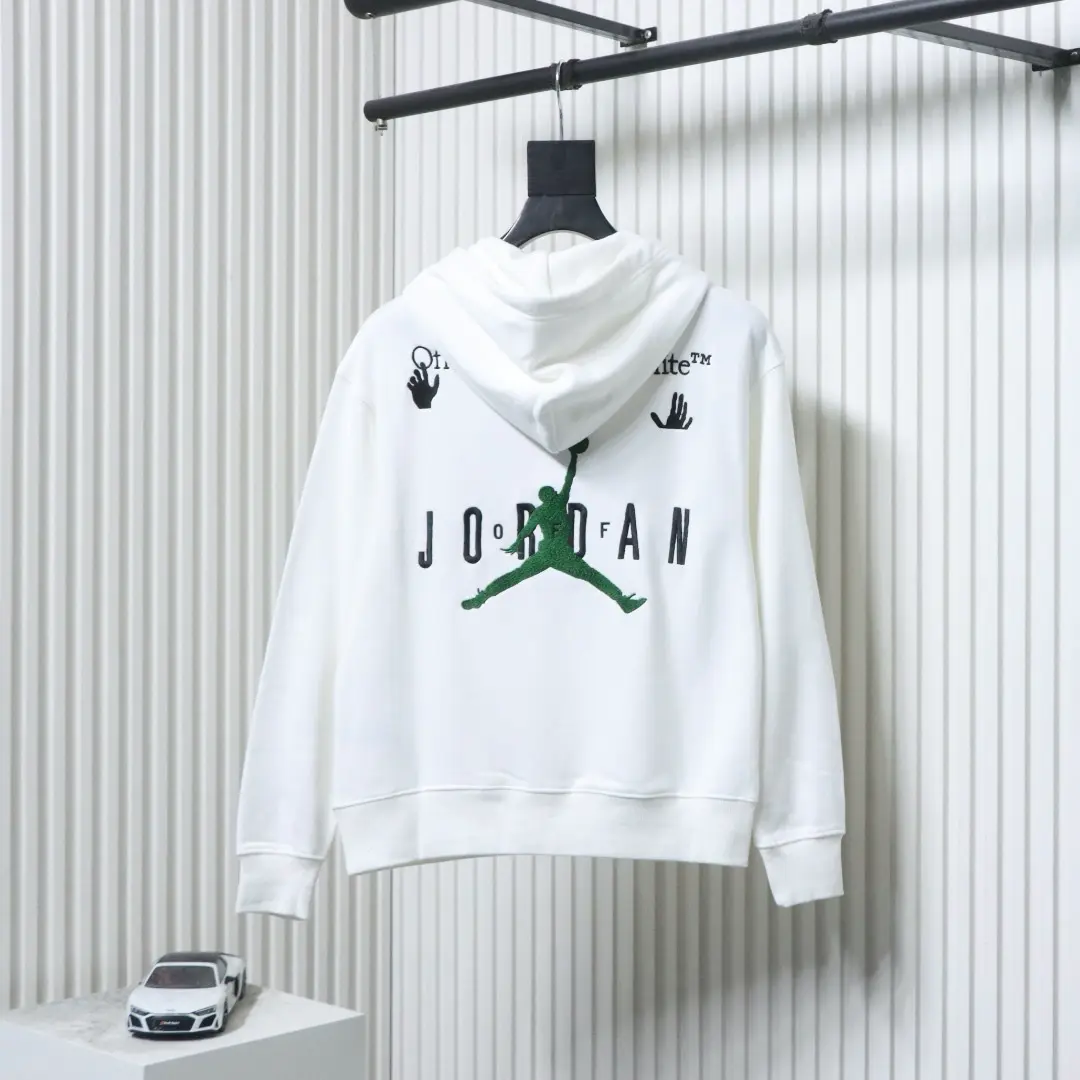 Jordan OW Co-Branding-Kapuzenpullover mit großem LOGO-Stickerei XXXL – Bild 12