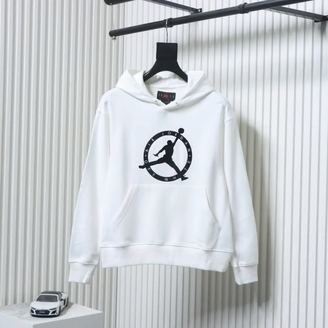 Jordan OW Co-Branding-Kapuzenpullover mit großem LOGO-Stickerei XXXL – Bild 11