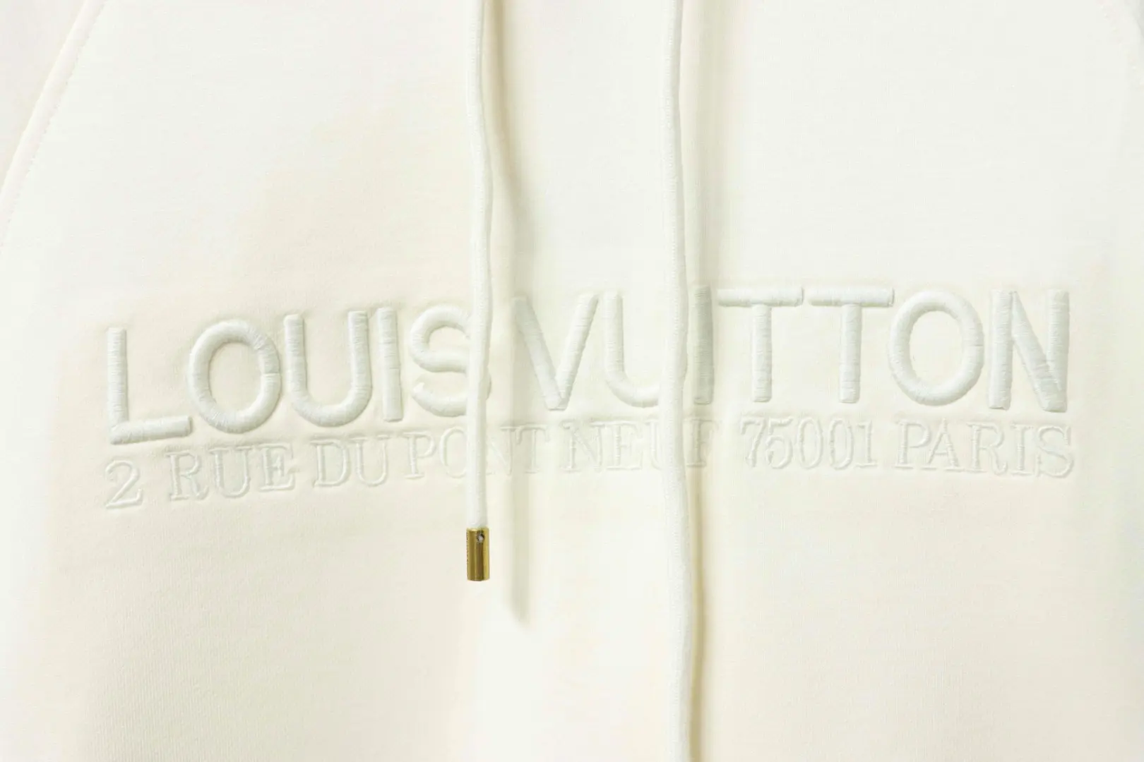 Kapuzenpullover mit gesticktem Buchstabenslogan – Bild 5