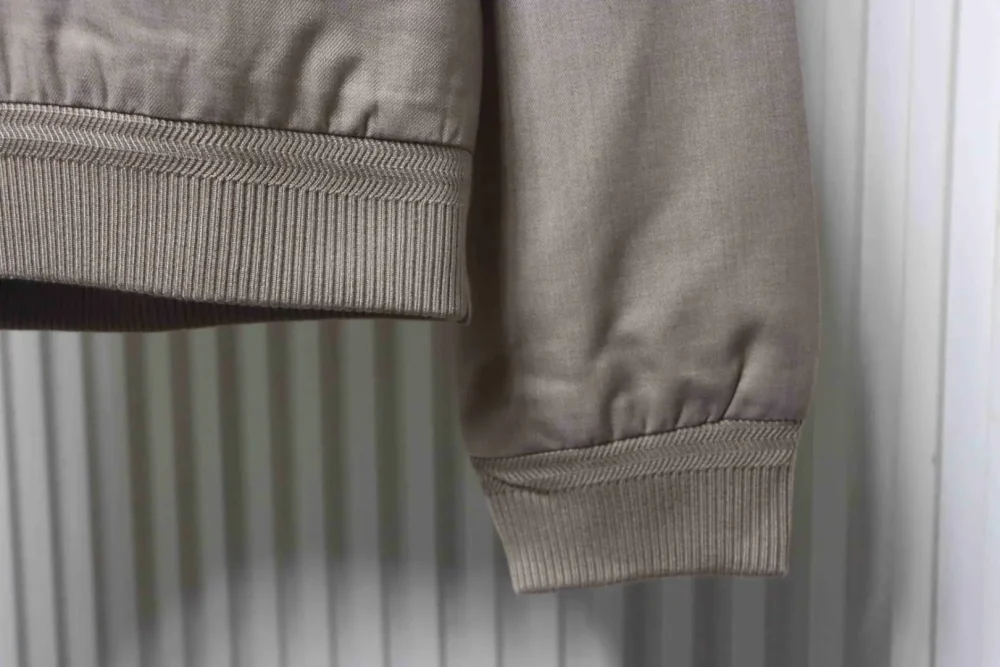 Khakifarbene Wolljacke mit Revers – Bild 6