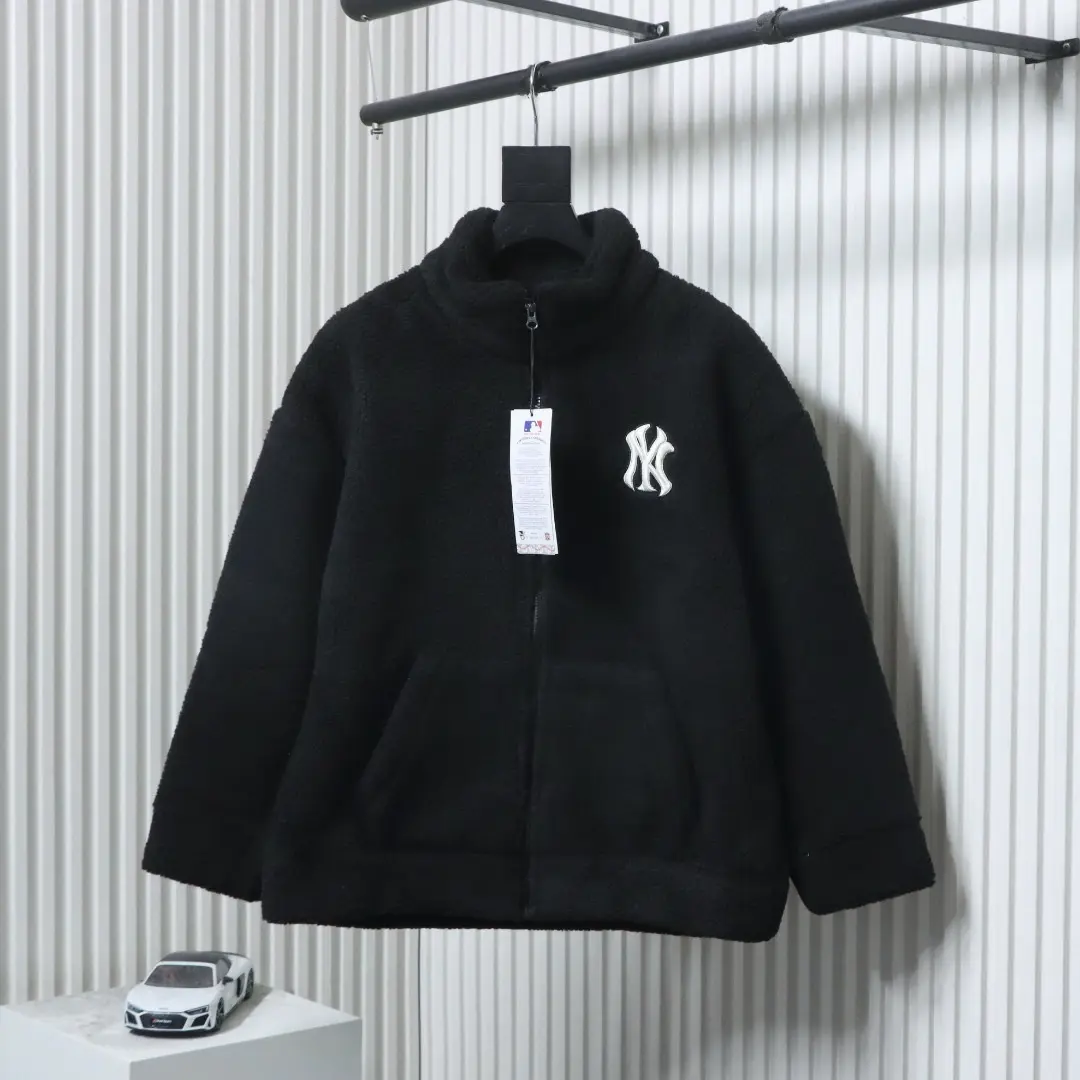 Klassische MLB-Lammwolljacke mit gesticktem Logo XXL – Bild 2