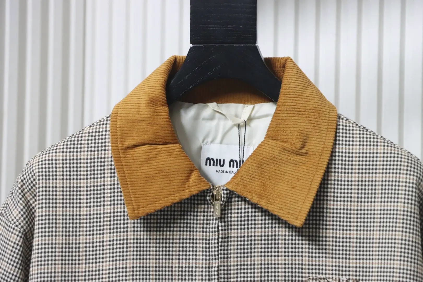 Karojacke mit Cordkragen – Bild 3