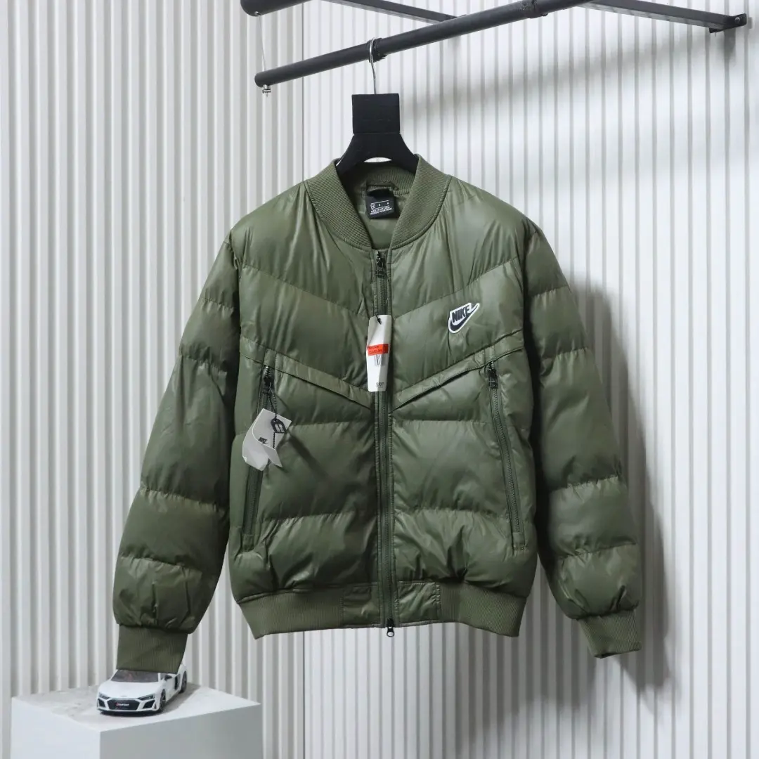 Nike Classic Silicone Hook Sportswear Down Fill Windrunner Stehkragen Fliegerjacke Daunenwattierte Jacke Jacke XXL – Bild 12