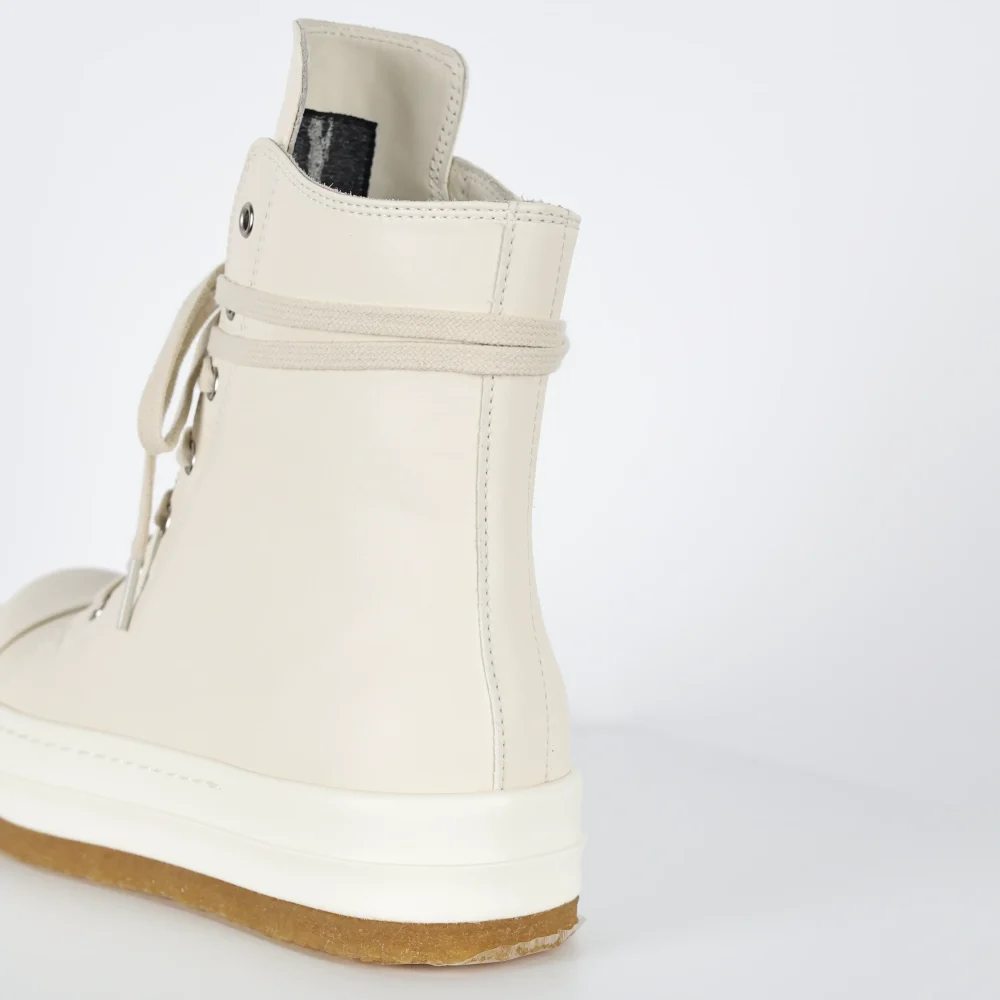 RO Geobasket High-Top-Sneakers aus Rindsleder mit runder Zehenpartie und Schnürung – Bild 9