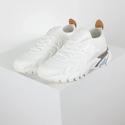 Runner Tatic Strick-Schnürsneaker weiß