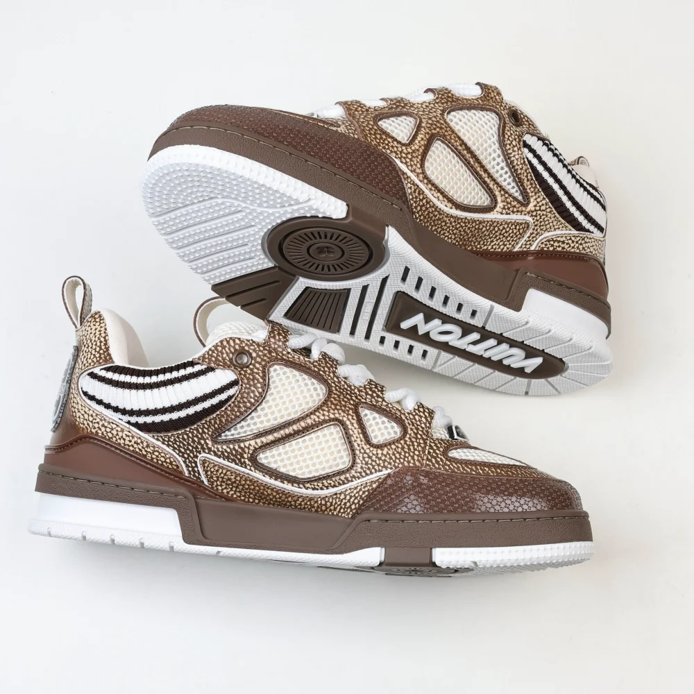 Skate Low Trainers Braune Top-Sneaker – Bild 8