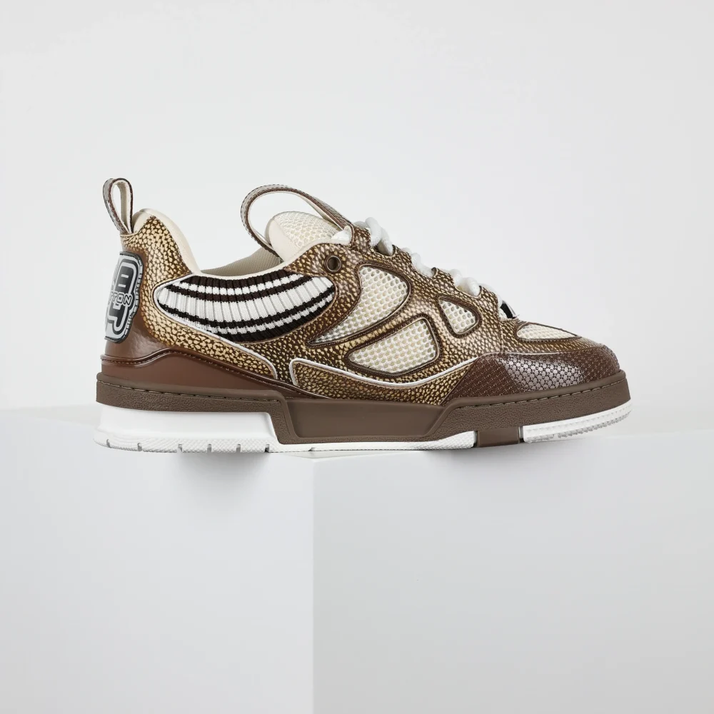 Skate Low Trainers Braune Top-Sneaker – Bild 5