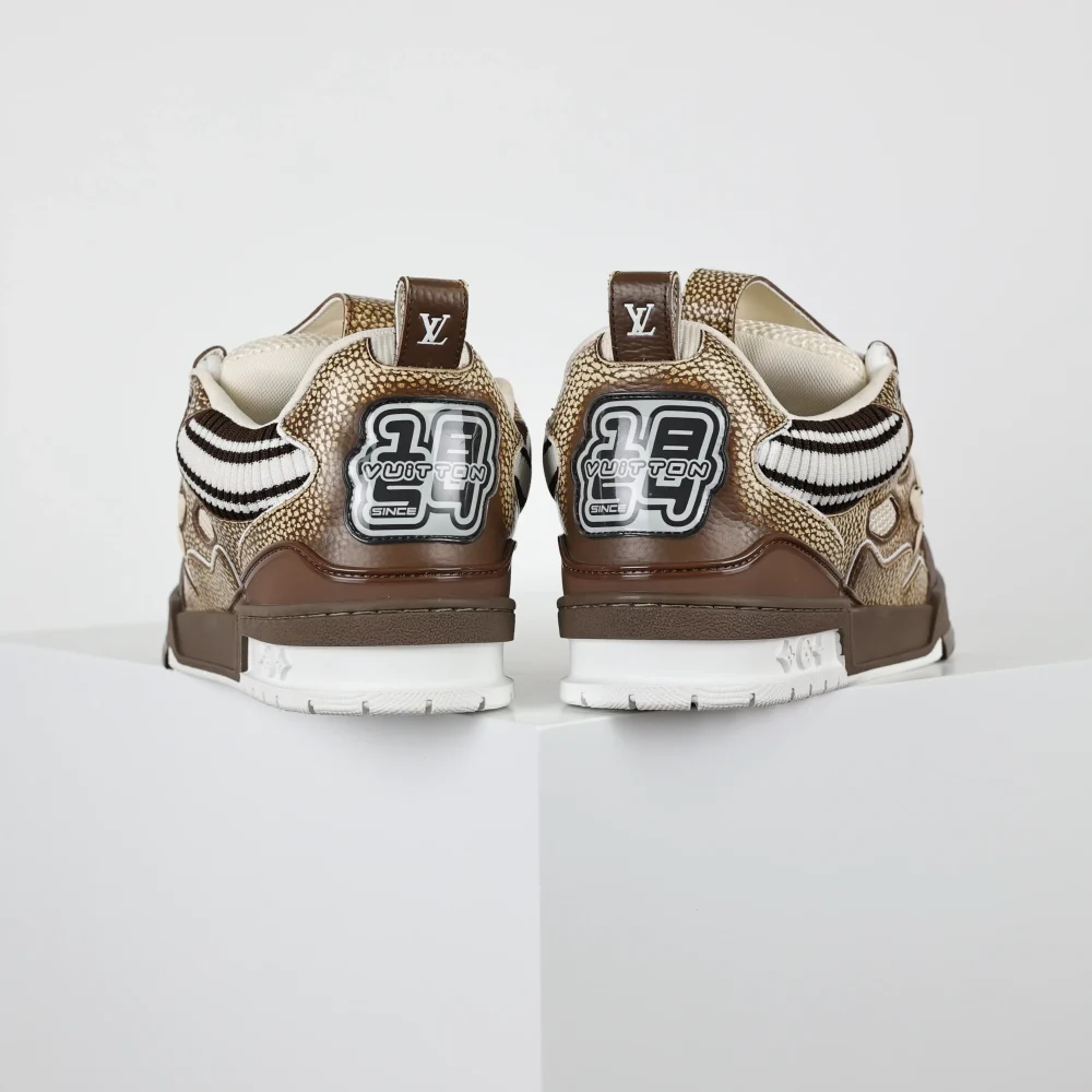 Skate Low Trainers Braune Top-Sneaker – Bild 6