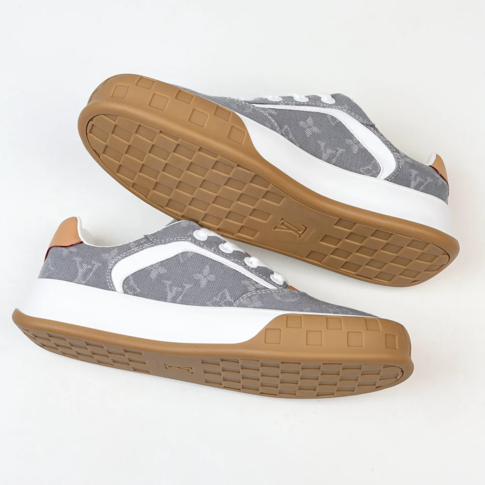 Skate-Sneaker 2025 Low-Top Grau Monochrom – Bild 8