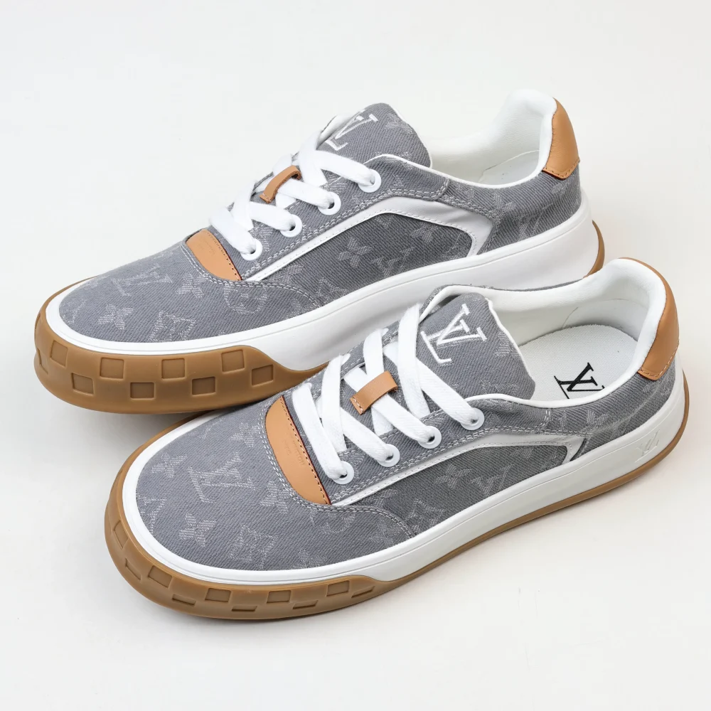 Skate-Sneaker 2025 Low-Top Grau Monochrom – Bild 7