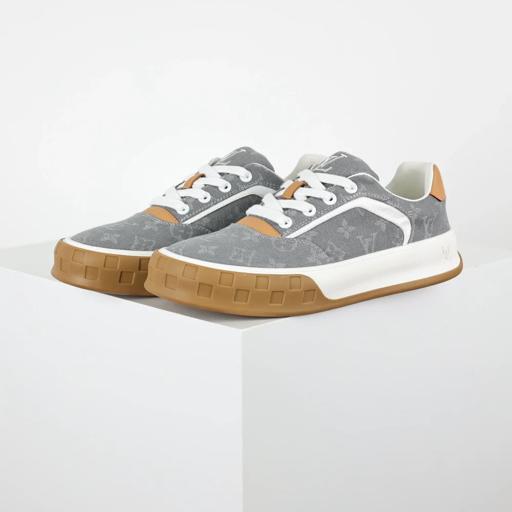 Skate-Sneaker 2025 Low-Top Grau Monochrom – Bild 3