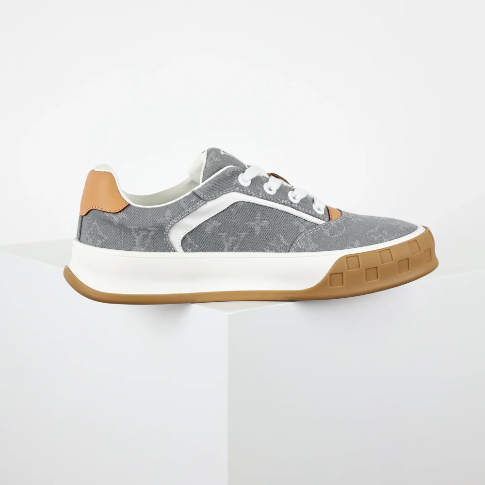 Skate-Sneaker 2025 Low-Top Grau Monochrom – Bild 6