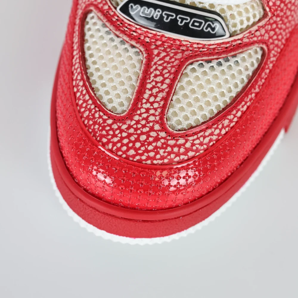 Skate Sneaker Strickkragen Rot – Bild 10