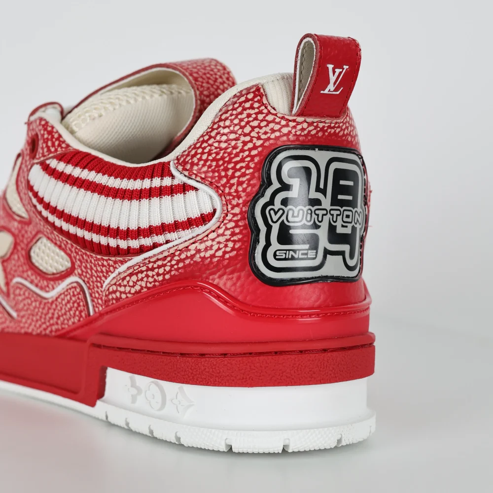 Skate Sneaker Strickkragen Rot – Bild 9