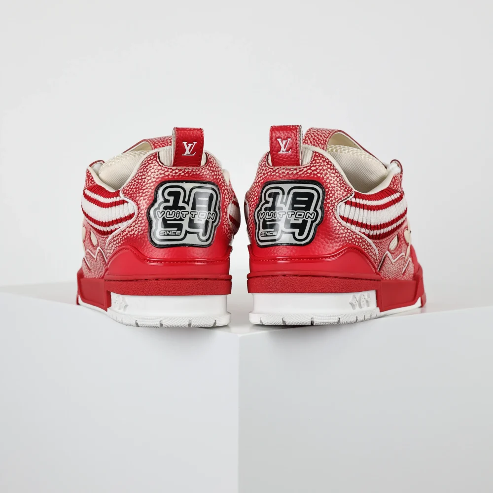 Skate Sneaker Strickkragen Rot – Bild 6