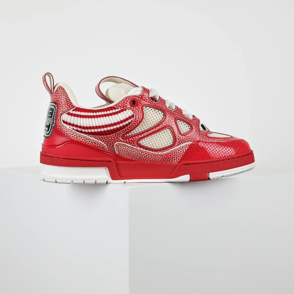 Skate Sneaker Strickkragen Rot – Bild 4