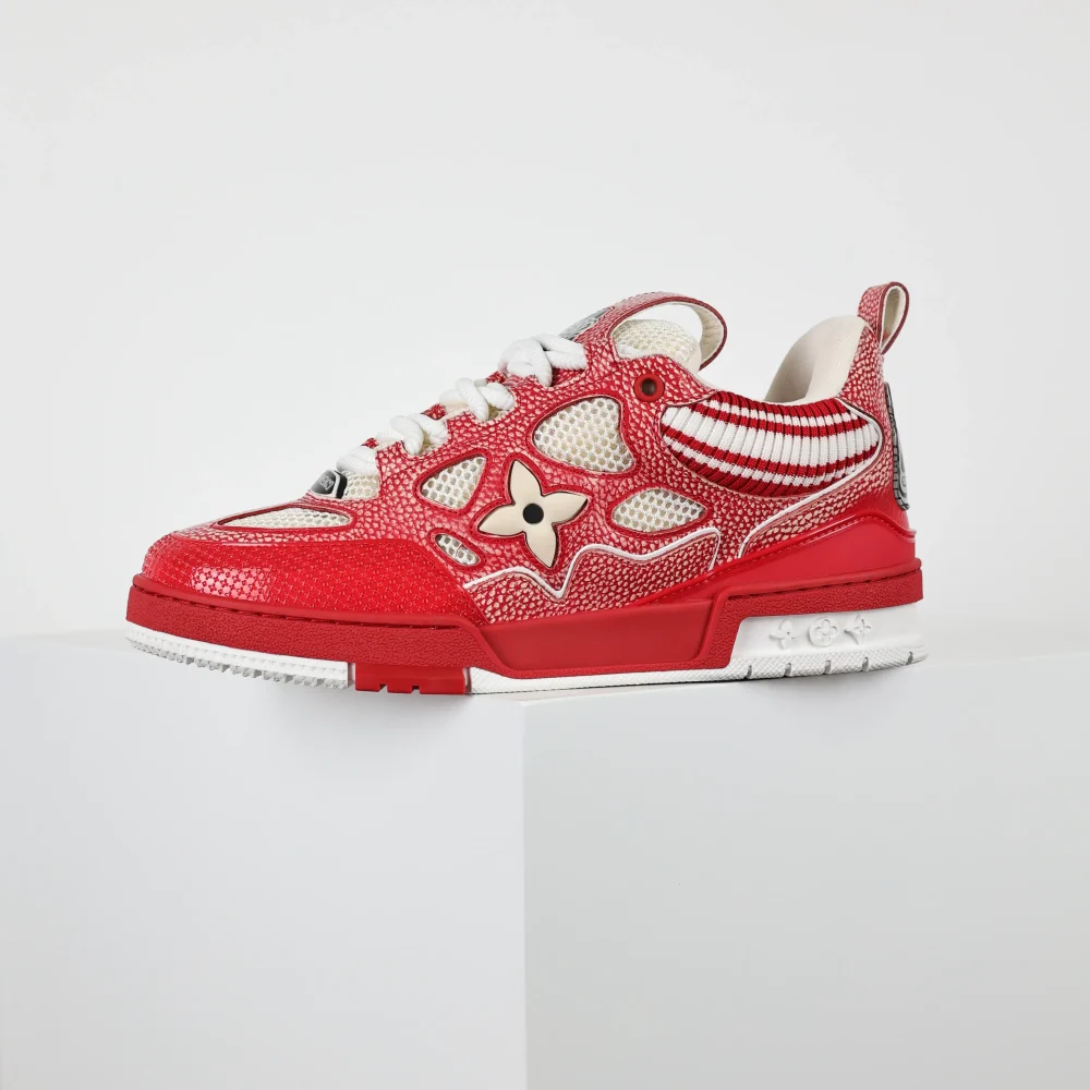 Skate Sneaker Strickkragen Rot – Bild 5