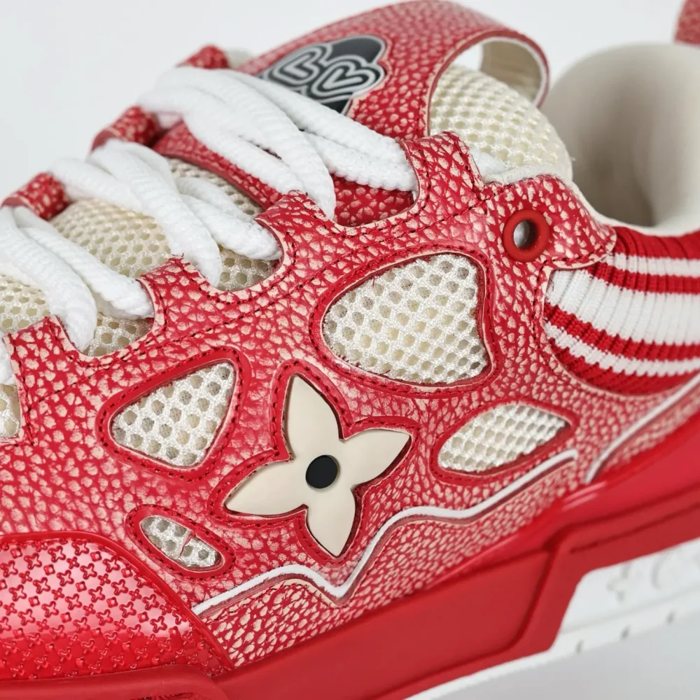 Skate Sneaker Strickkragen Rot – Bild 11