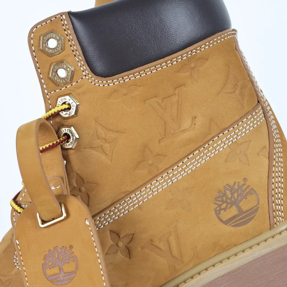 Stiefeletten mit „L.U. Timberland“-Schriftzug in Weizen – Bild 6