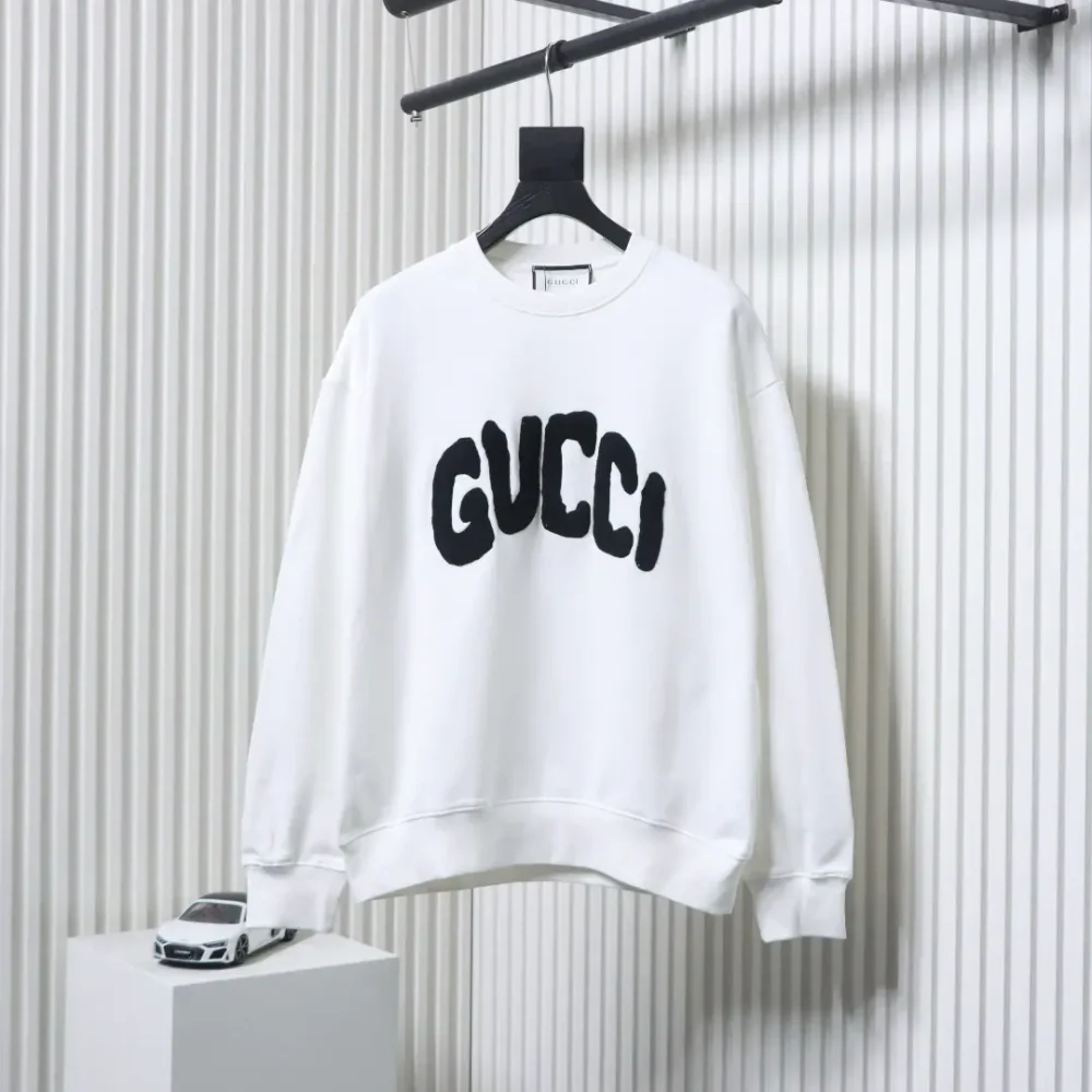 Sweatshirt mit Rundhalsausschnitt und Handtuch-Schriftzugstickerei XXL – Bild 11