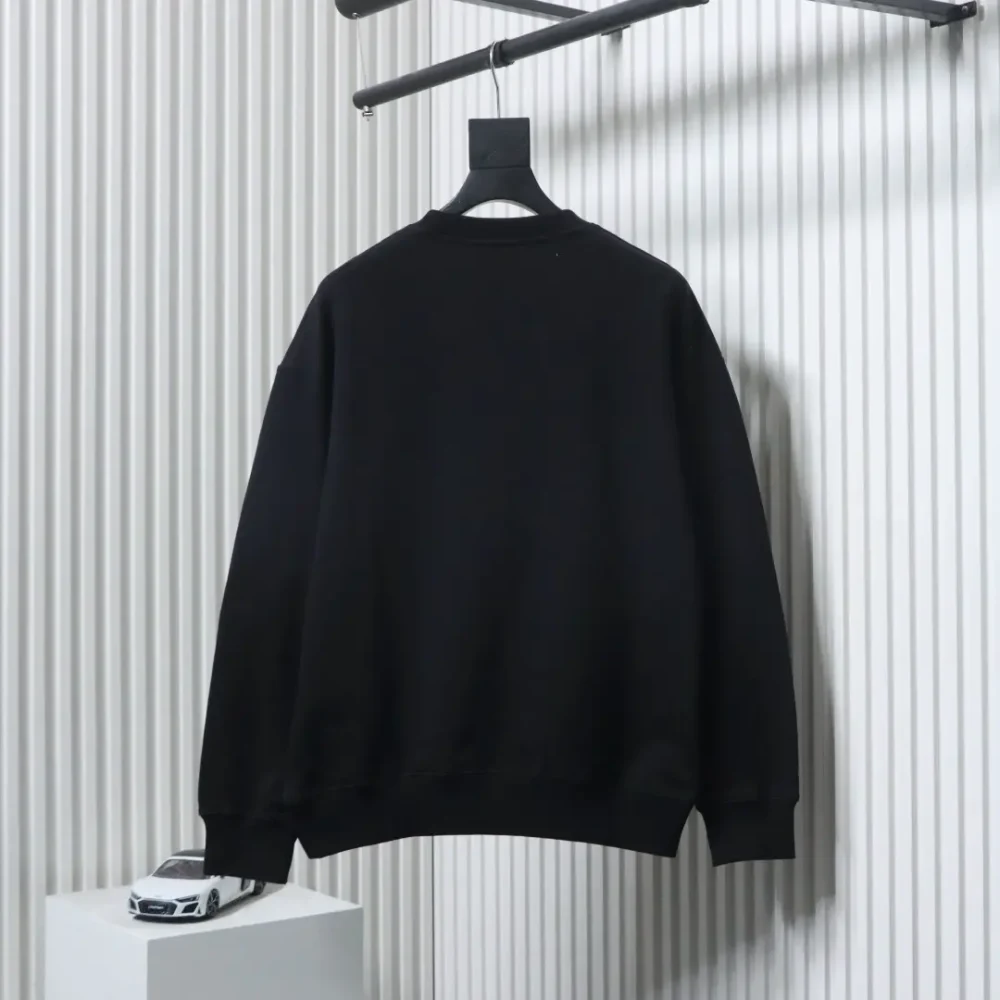 Sweatshirt mit Rundhalsausschnitt und Handtuch-Schriftzugstickerei XXL – Bild 2