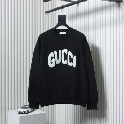 Sweatshirt mit Rundhalsausschnitt und Handtuch-Schriftzugstickerei