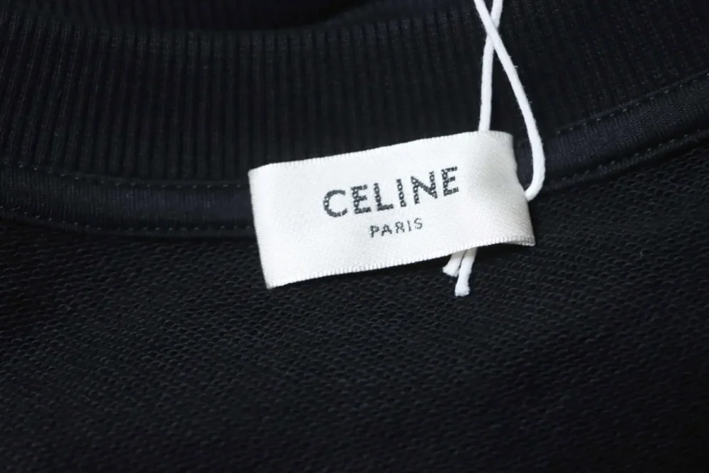 Sweatshirt mit Rundhalsausschnitt und Logostickerei von Celine – Bild 9
