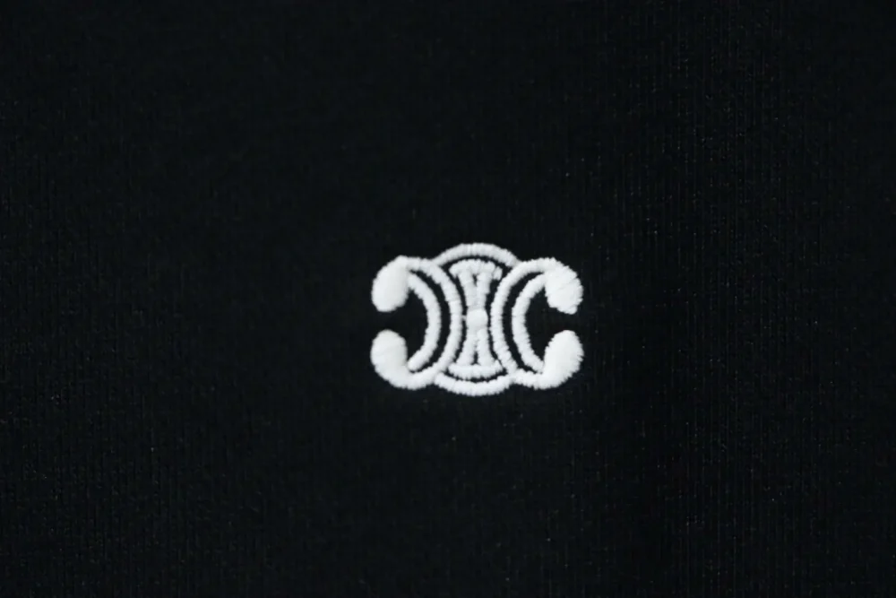 Sweatshirt mit Rundhalsausschnitt und Logostickerei von Celine – Bild 5