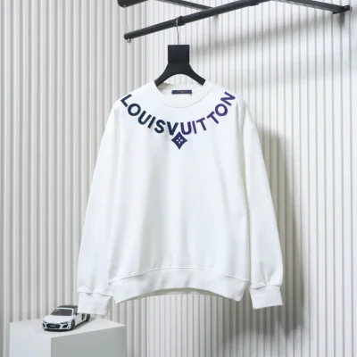 Sweatshirt mit Rundhalsausschnitt und aufgestickten Buchstaben in Farbverlaufszahnbürste
