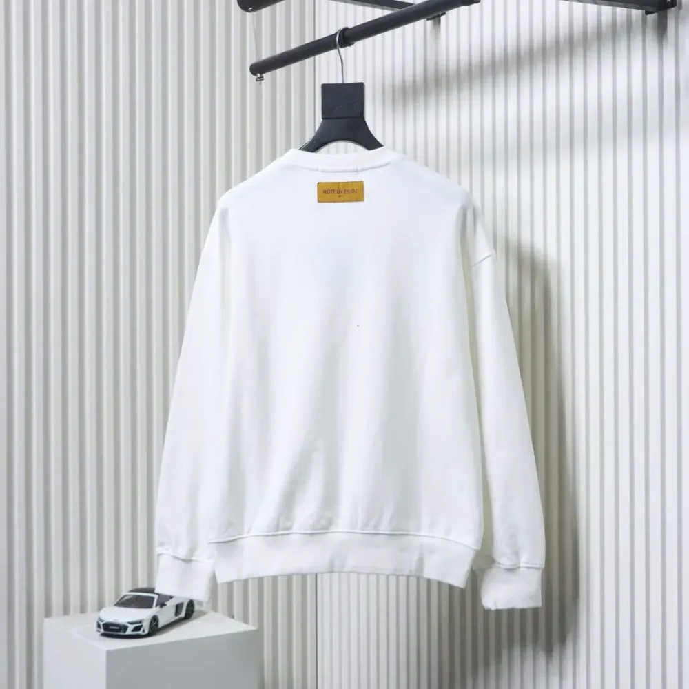 Sweatshirt mit Rundhalsausschnitt und aufgestickten Buchstaben in Farbverlaufszahnbürste XXL – Bild 2