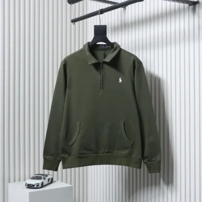 Sweatshirt mit halbem Reißverschluss und Pony-Logo