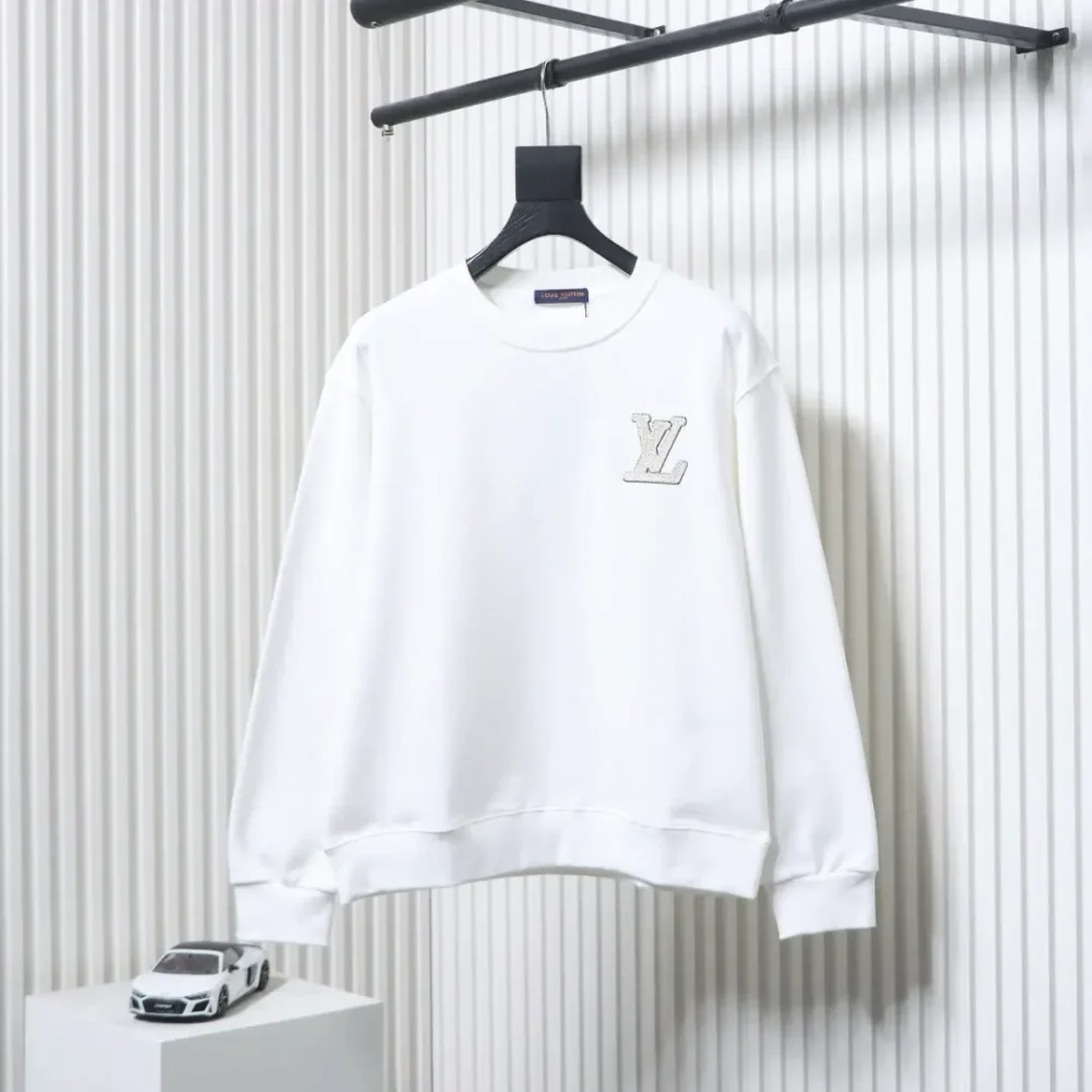 Sweatshirt mit kleinem, gesticktem Logo und Rundhalsausschnitt – Bild 11
