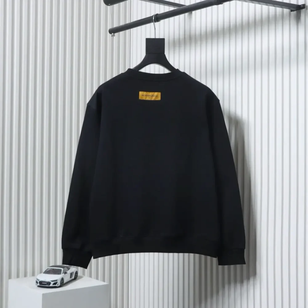 Sweatshirt mit kleinem, gesticktem Logo und Rundhalsausschnitt – Bild 2