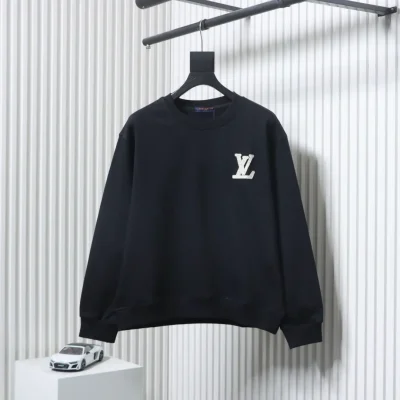 Sweatshirt mit kleinem, gesticktem Logo und Rundhalsausschnitt
