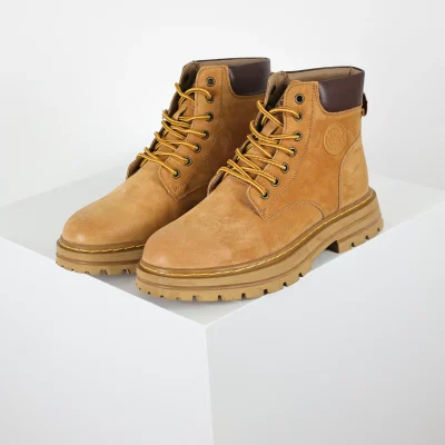Timberland Outdoor High Top Casual große gelbe Stiefel braun