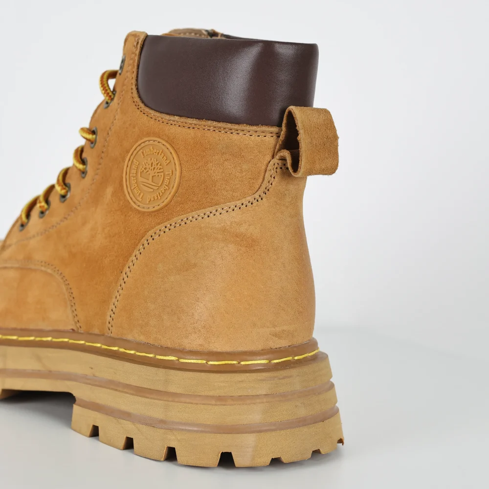 Timberland Outdoor High Top Casual große gelbe Stiefel braun – Bild 10