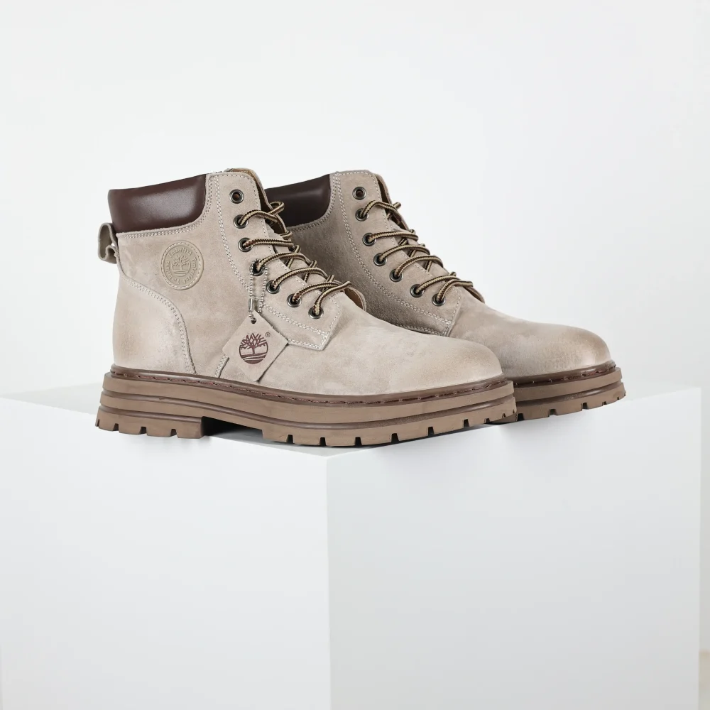 Timberland Outdoor High Top Freizeitstiefel gelb grau – Bild 2