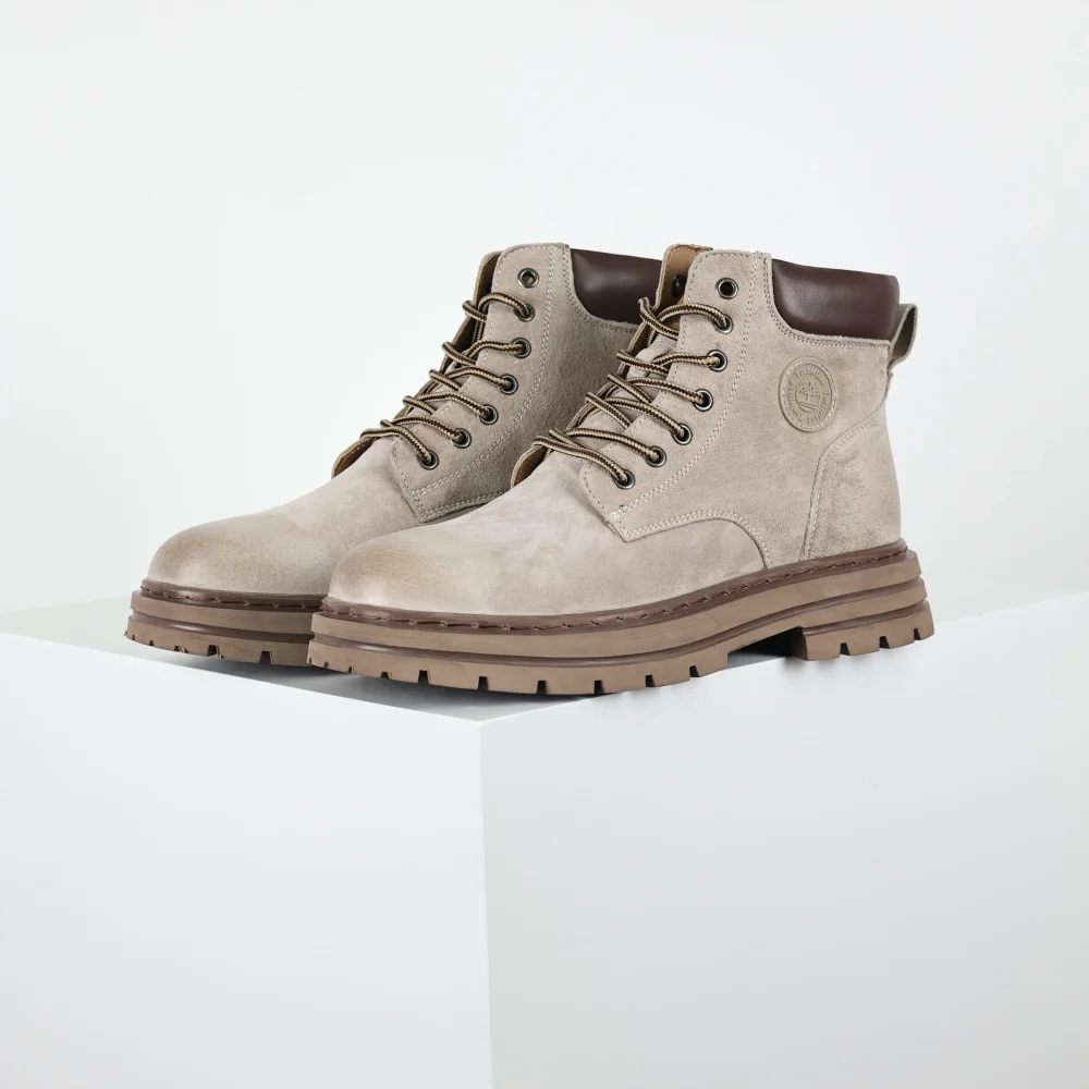 Timberland Outdoor High Top Freizeitstiefel gelb grau – Bild 3